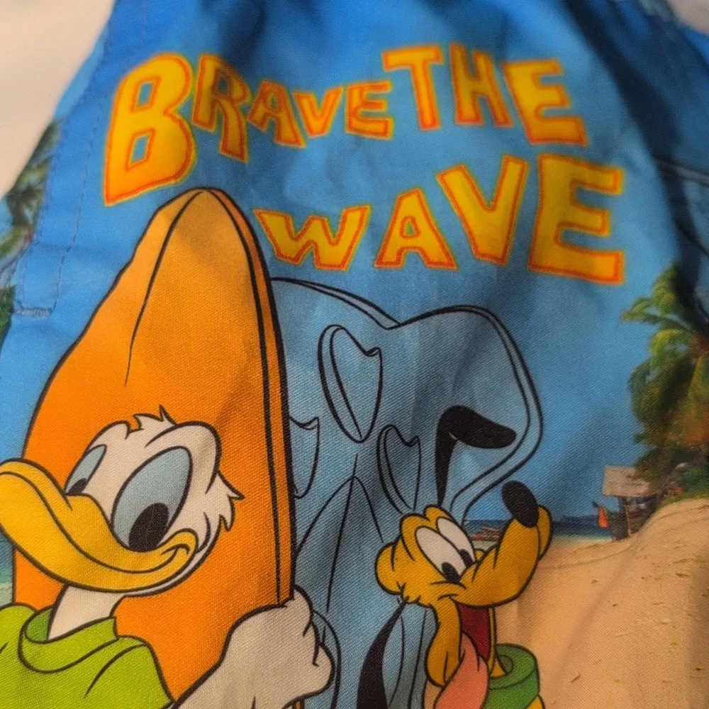 Disney‎ Mickey Mouse Clubhouse Y2K Infant Swim Board Shorts Character Print NWT